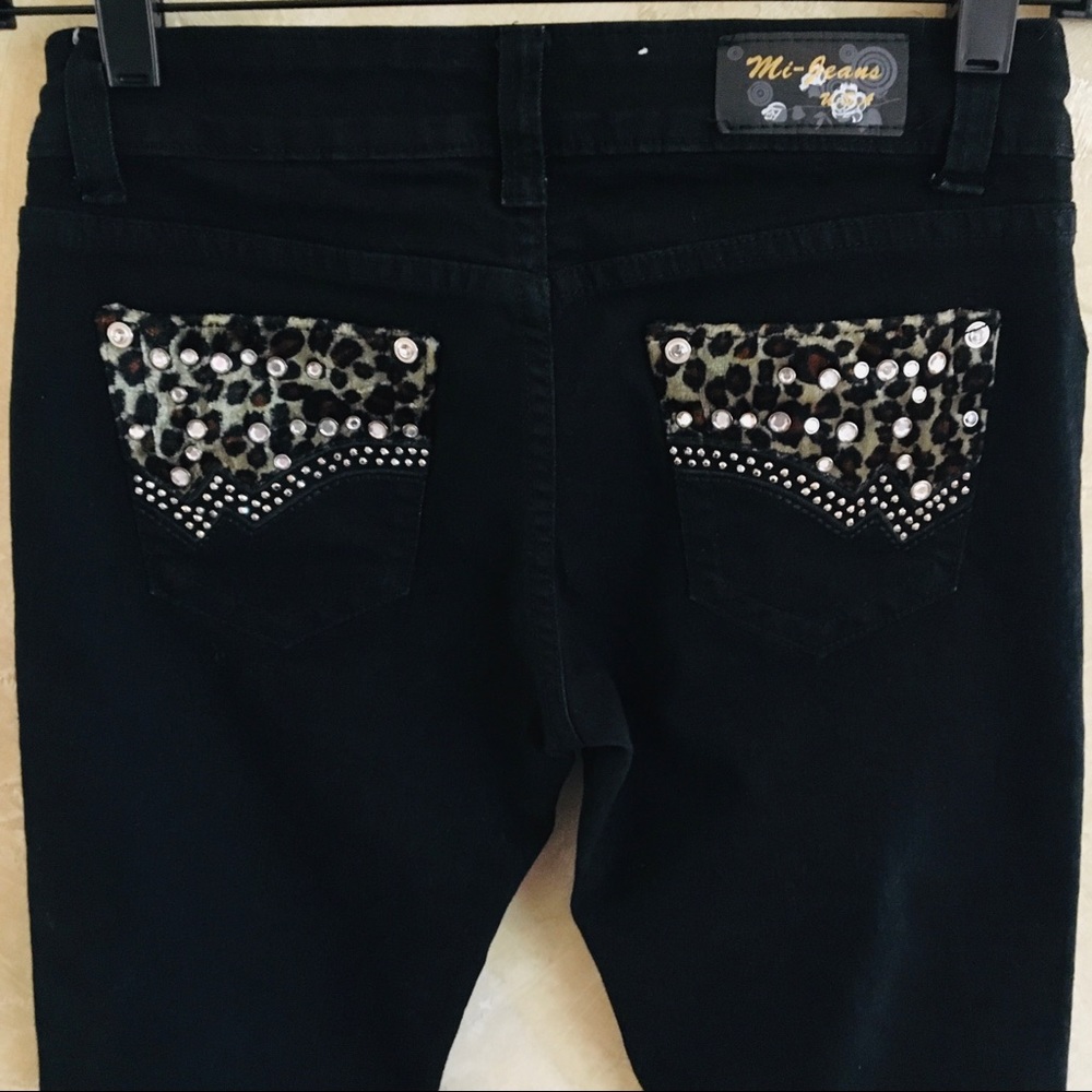 Mi-Jeans Animal Print Skinny Jeans